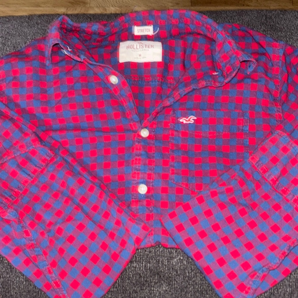 Hollister Plaid Button up